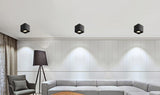 Square Surface Mounted Downlight Led Spotlight Aisle Living Room Without Main Light Adjustable Spotlight