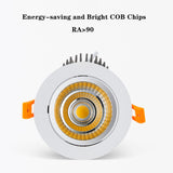 COB AC85-265V LED downlight 5W 9W 12W Warm White 3000k Pure White 6000k Spot Lights Indoorled downlight