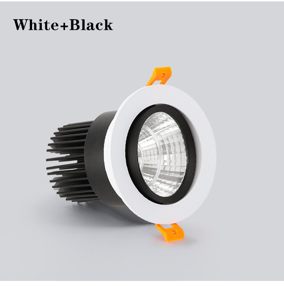 COB AC85-265V LED downlight 5W 9W 12W Warm White 3000k Pure White 6000k Spot Lights Indoorled downlight