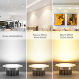 COB AC85-265V LED downlight 5W 9W 12W Warm White 3000k Pure White 6000k Spot Lights Indoorled downlight