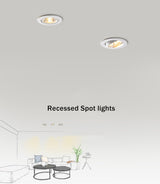 COB AC85-265V LED downlight 5W 9W 12W Warm White 3000k Pure White 6000k Spot Lights Indoorled downlight
