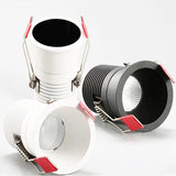 LED downlight dimmable ac110-240V 5W 7w 9W 12W embedded LED ceiling light anti-glare indoor lighting ceiling bulb