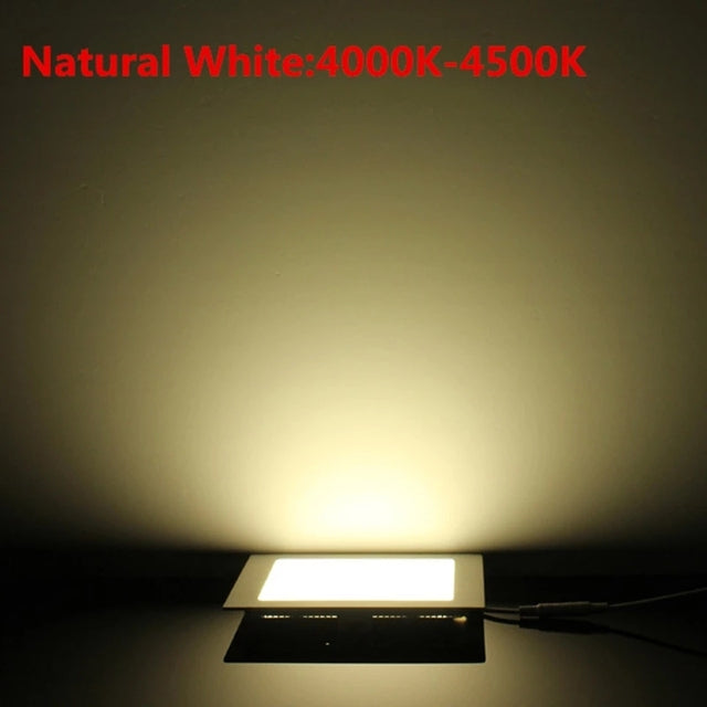 Ultra Thin Led Panel Downlight 3w 4w 6w 9w 12w 15w 25w Square LED Ceiling Recessed Light AC85-265V LED Panel Light SMD2835