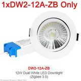 Miboxer Zigbee 3.0 Dual White LED Downlight DW2-06A-ZB 6W / DW2-12A-ZB 12W Round Ceiling Light AC100~240V LED Panel lamp