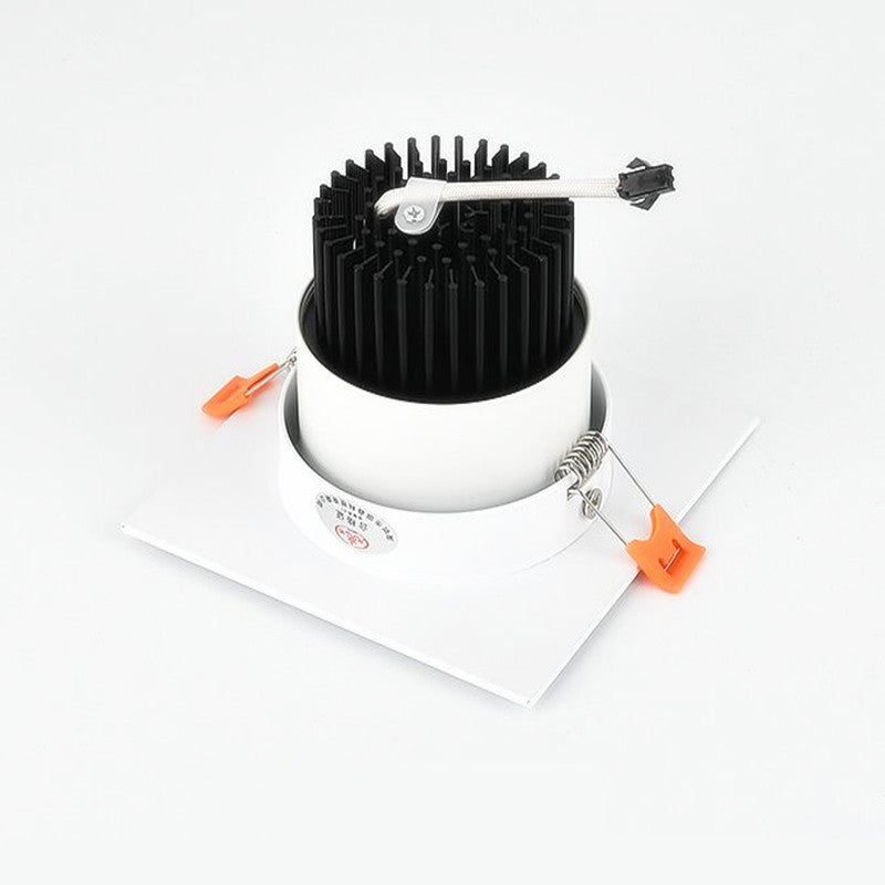 Dimmable Square Recessed COB LED Downlights 7W 9W 12W 18W 24W LED Ceiling Lamps AC85-265V LED Ceiling Spotlights Indoor Lighting