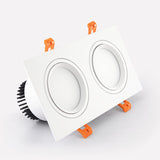 Dimmable Square Recessed COB LED Downlights 7W 9W 12W 18W 24W LED Ceiling Lamps AC85-265V LED Ceiling Spotlights Indoor Lighting