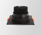 Dimmable Square Recessed COB LED Downlights 7W 9W 12W 18W 24W LED Ceiling Lamps AC85-265V LED Ceiling Spotlights Indoor Lighting