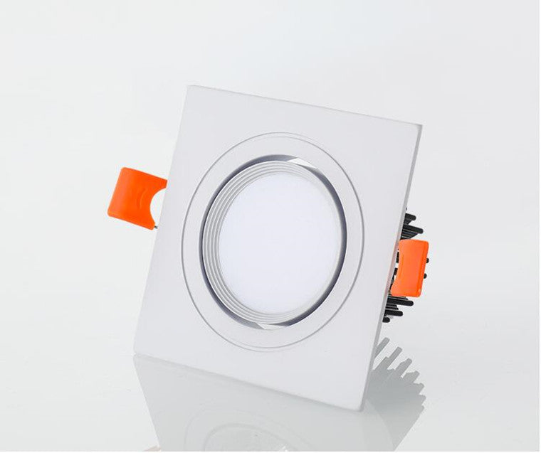 Dimmable Square Recessed COB LED Downlights 7W 9W 12W 18W 24W LED Ceiling Lamps AC85-265V LED Ceiling Spotlights Indoor Lighting