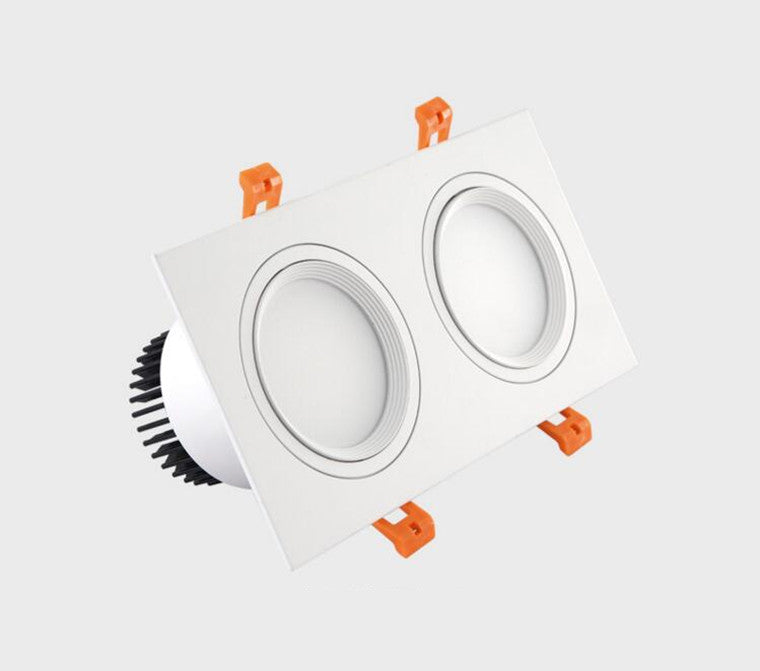 Dimmable Square Recessed COB LED Downlights 7W 9W 12W 18W 24W LED Ceiling Lamps AC85-265V LED Ceiling Spotlights Indoor Lighting