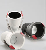 Anti Glare Dimmable COB LED Downlights 5W/7W/10W/12W LED Ceiling Spot Lights Warm Cold White Background Lamps Indoor Lighting