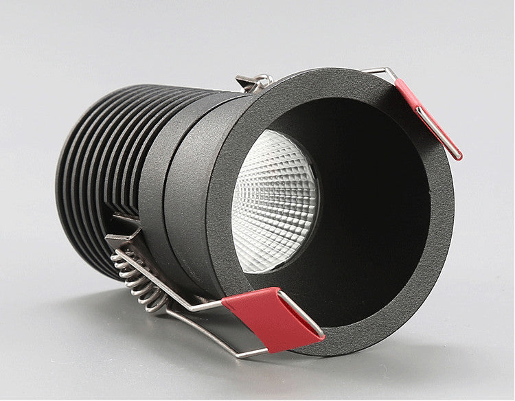 Anti Glare Dimmable COB LED Downlights 5W/7W/10W/12W LED Ceiling Spot Lights Warm Cold White Background Lamps Indoor Lighting