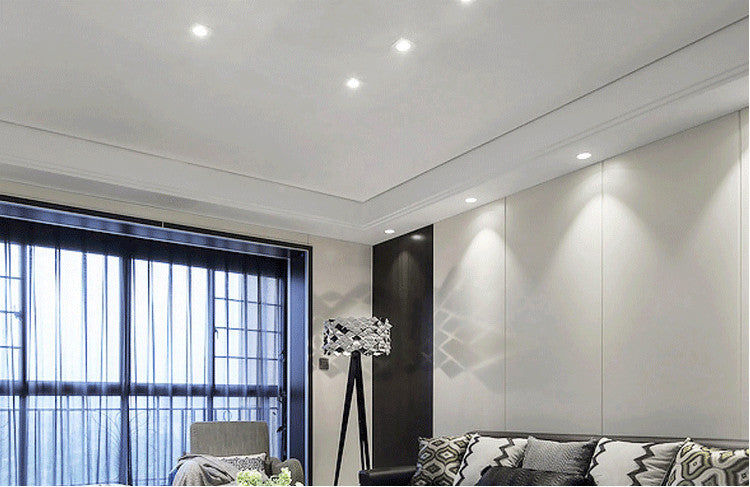 Anti Glare Dimmable COB LED Downlights 5W/7W/10W/12W LED Ceiling Spot Lights Warm Cold White Background Lamps Indoor Lighting