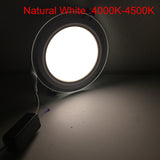 6W 9W 12W 18W Round/Square Glass LED Downlight Recessed LED Panel Light Spot Ceiling Down Light Warm/Natural/Cold White/3 Color