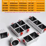Honeycomb Square Nest Anti-Glare COB Recessed Downlight 1/2/3/4 LED Ceiling Spotlight for Bedroom Interior Lighting AC220V