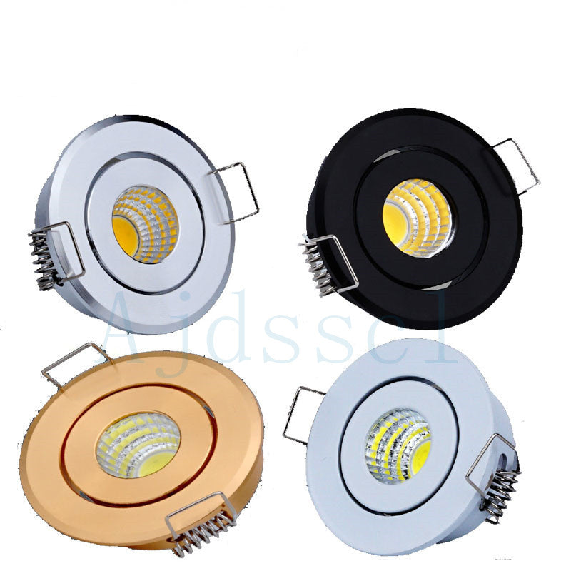 LED downlight Dimmable COB Mini Led Spot 5W AC 85-265V LED Downlight Satin Nickel Miniature Indoor Outdoor Ceiling Spot