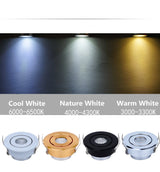 LED downlight Dimmable COB Mini Led Spot 5W AC 85-265V LED Downlight Satin Nickel Miniature Indoor Outdoor Ceiling Spot