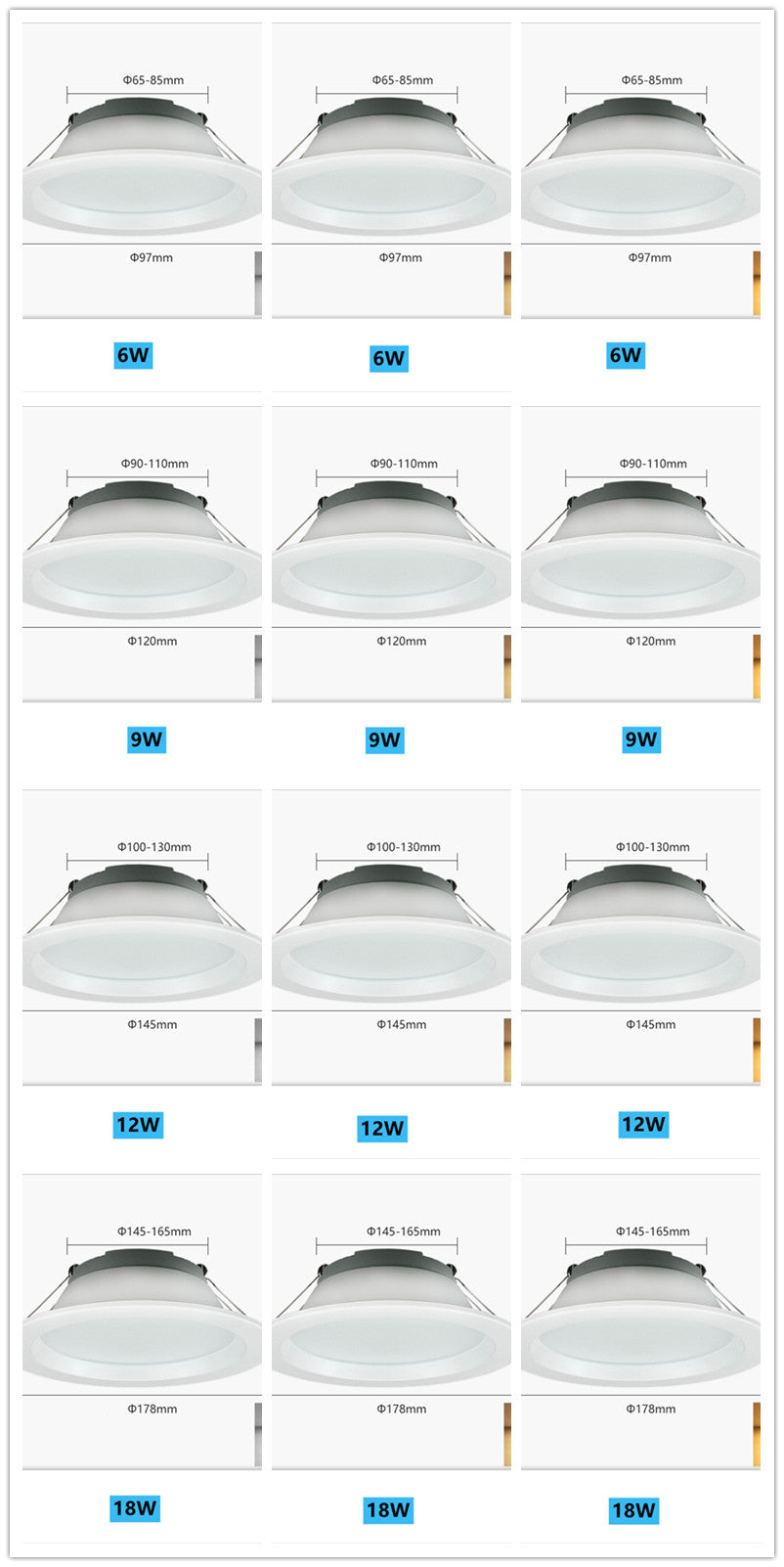 Ultra-thin Portable Downlight Without Driver Recessed LED Spotlight 12W 18W Simple Installation Ceiling Lamp Foyer Lighting
