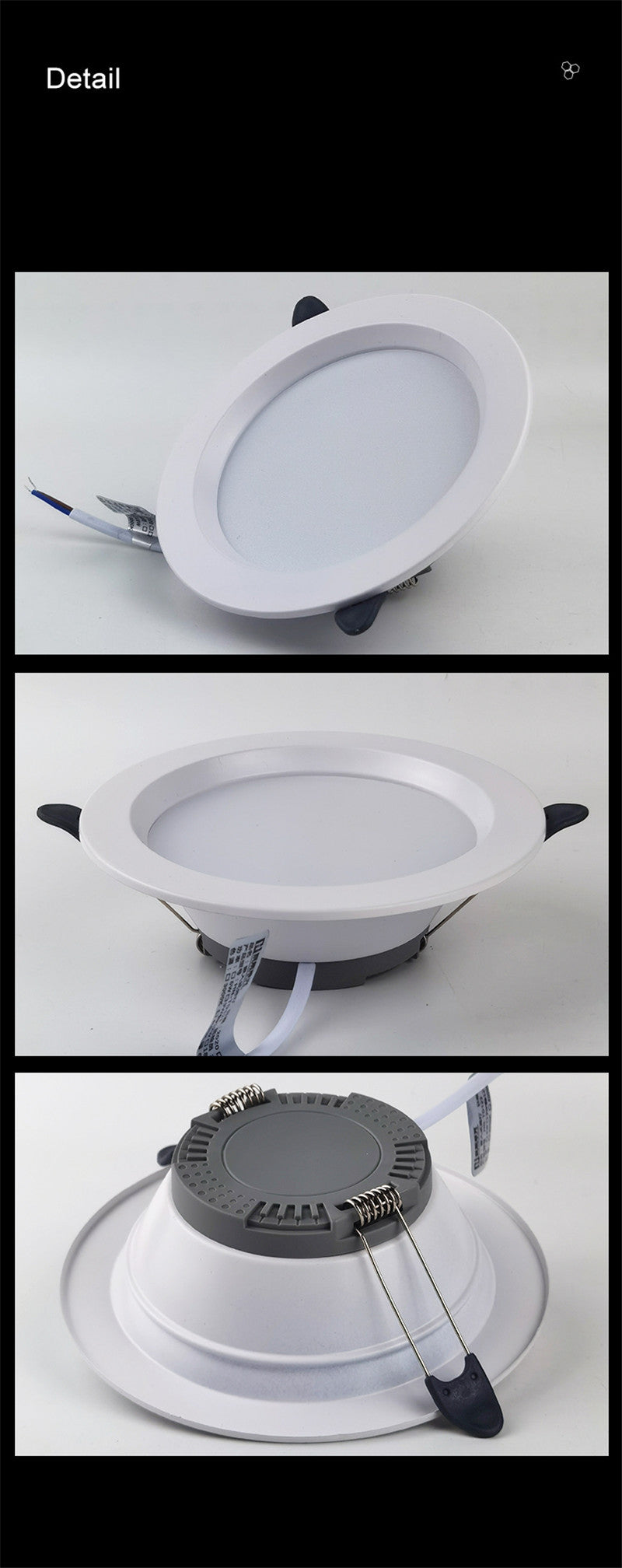 Ultra-thin Portable Downlight Without Driver Recessed LED Spotlight 12W 18W Simple Installation Ceiling Lamp Foyer Lighting