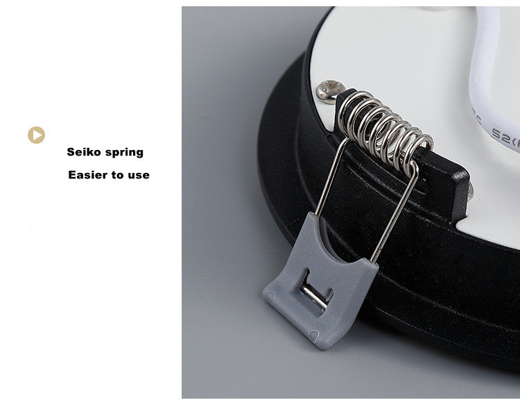 LED Downlight 5W 9W 12W 16W 22W Round Square Embedded LED Panel Light Downlight Black LED Ceiling Lamp Lights AC110V 220V