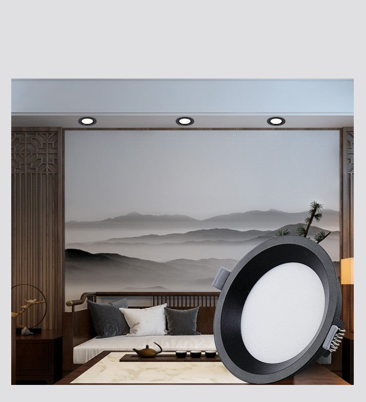 LED Downlight 5W 9W 12W 16W 22W Round Square Embedded LED Panel Light Downlight Black LED Ceiling Lamp Lights AC110V 220V