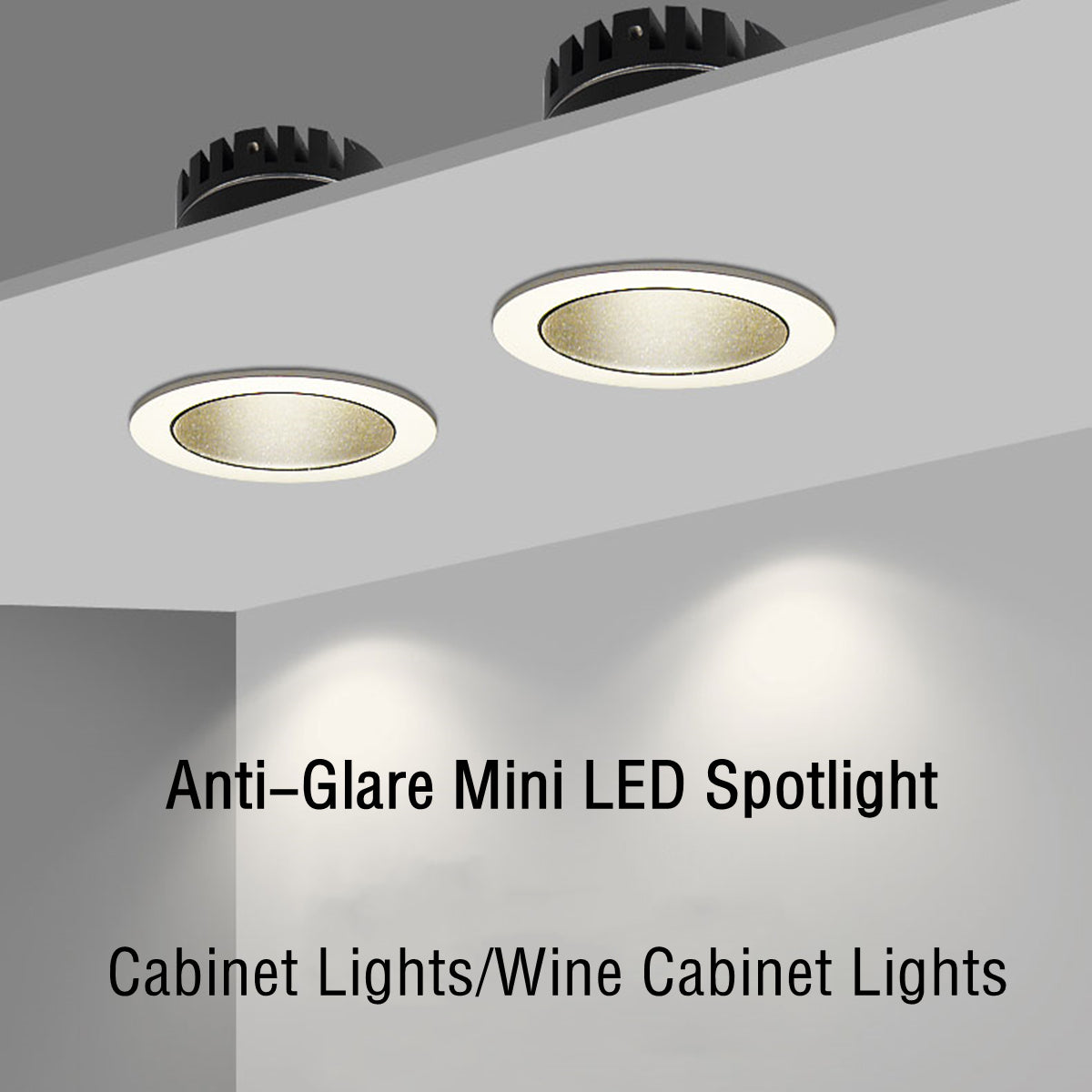 Mini Led Spot Downlights Recessed COB Dimmable Ceiling Light For Home Cabinet Showbox Hole Size 30mm