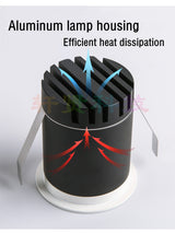 Mini Led Spot Downlights Recessed COB Dimmable Ceiling Light For Home Cabinet Showbox Hole Size 30mm