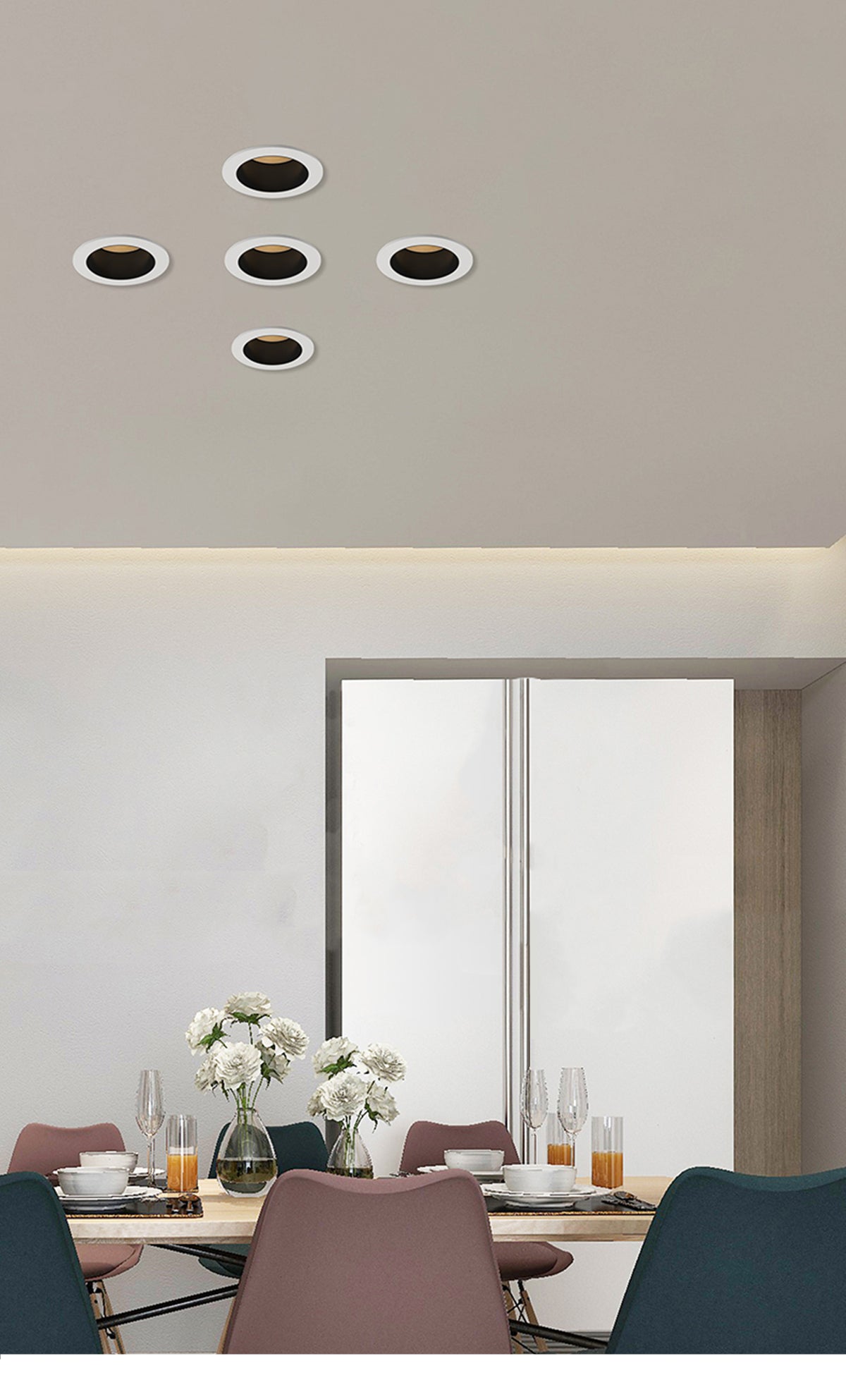 Mini Led Spot Downlights Recessed COB Dimmable Ceiling Light For Home Cabinet Showbox Hole Size 30mm