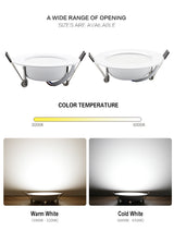 LED Downlight 18W 15W 12W 9W 7W AC220V 230V Spot LED Lamp Waterproof downlight Home Decor Round Recessed Spot Light