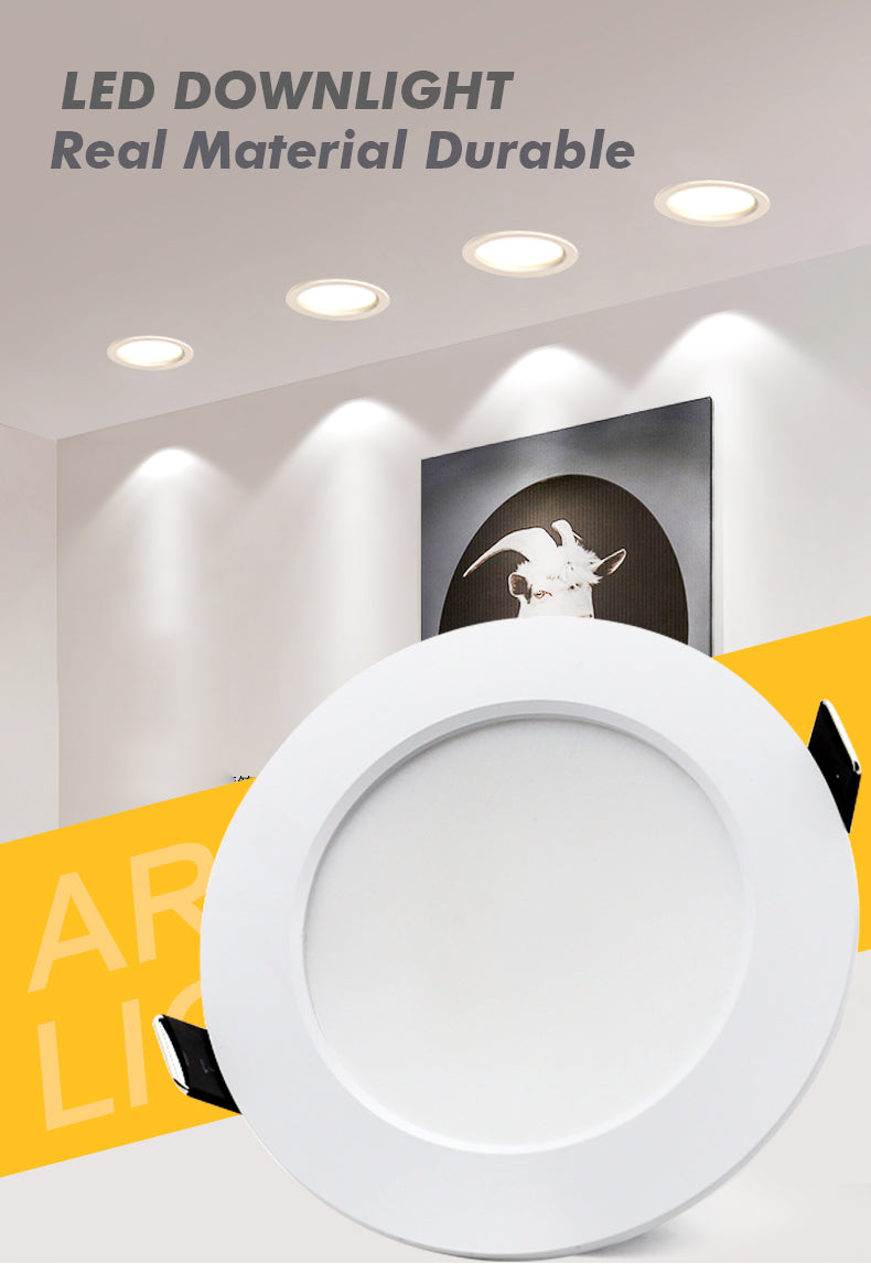 LED Downlight 18W 15W 12W 9W 7W AC220V 230V Spot LED Lamp Waterproof downlight Home Decor Round Recessed Spot Light