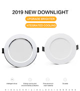 LED Downlight 18W 15W 12W 9W 7W AC220V 230V Spot LED Lamp Waterproof downlight Home Decor Round Recessed Spot Light