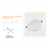 LED Downlight 18W 15W 12W 9W 7W AC220V 230V Spot LED Lamp Waterproof downlight Home Decor Round Recessed Spot Light