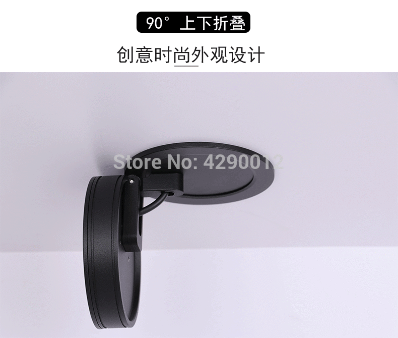 Slim Ceiling lamp Dimmable LED Downlight 5W 7W 10W 12W Round Recessed Lamp Foldable and 360 degree rotatable LED Spot Lighting