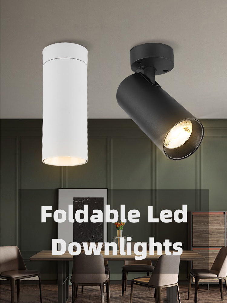 Foldable Led Downlights Lamp 220V 40W Led Spot Light Surface Mounted Spotlight Lamp Led Lighting Fixture for Living Room Kitchen