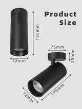 Foldable Led Downlights Lamp 220V 40W Led Spot Light Surface Mounted Spotlight Lamp Led Lighting Fixture for Living Room Kitchen