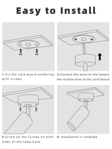 Foldable Led Downlights Lamp 220V 40W Led Spot Light Surface Mounted Spotlight Lamp Led Lighting Fixture for Living Room Kitchen