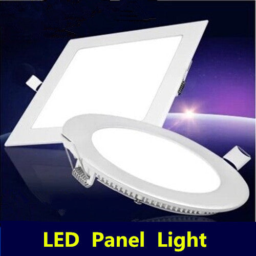 Ultra-thin Led Panel lights 3w 4w 6w 9w 12w 15w 18w Round/Square LED ceiling lamp recessed grid downlight With LED driver
