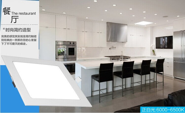 Ultra-thin Led Panel lights 3w 4w 6w 9w 12w 15w 18w Round/Square LED ceiling lamp recessed grid downlight With LED driver