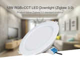 LED Downlight Zigbee 3.0 Lights Ceiling Lamp For Living Room AC110V-240V 12W RGB+CCT Bed Dining Room Decorate