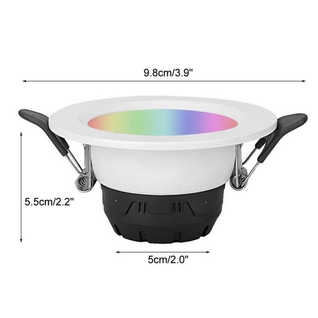 LED Downlight 10W WiFi 2.4GHz Round Intelligent Voice Control Home Recessed Spotlight With Situational Mode