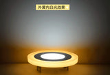 Ultra-thin LED Panel Light Recessed RGB Downlight With Remote Control 6W 9W 24W Round Square Double Color Ceiling Lamp Fixture