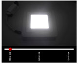 Ultra-thin LED Panel Light Recessed RGB Downlight With Remote Control 6W 9W 24W Round Square Double Color Ceiling Lamp Fixture