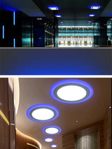 Ultra-thin LED Panel Light Recessed RGB Downlight With Remote Control 6W 9W 24W Round Square Double Color Ceiling Lamp Fixture