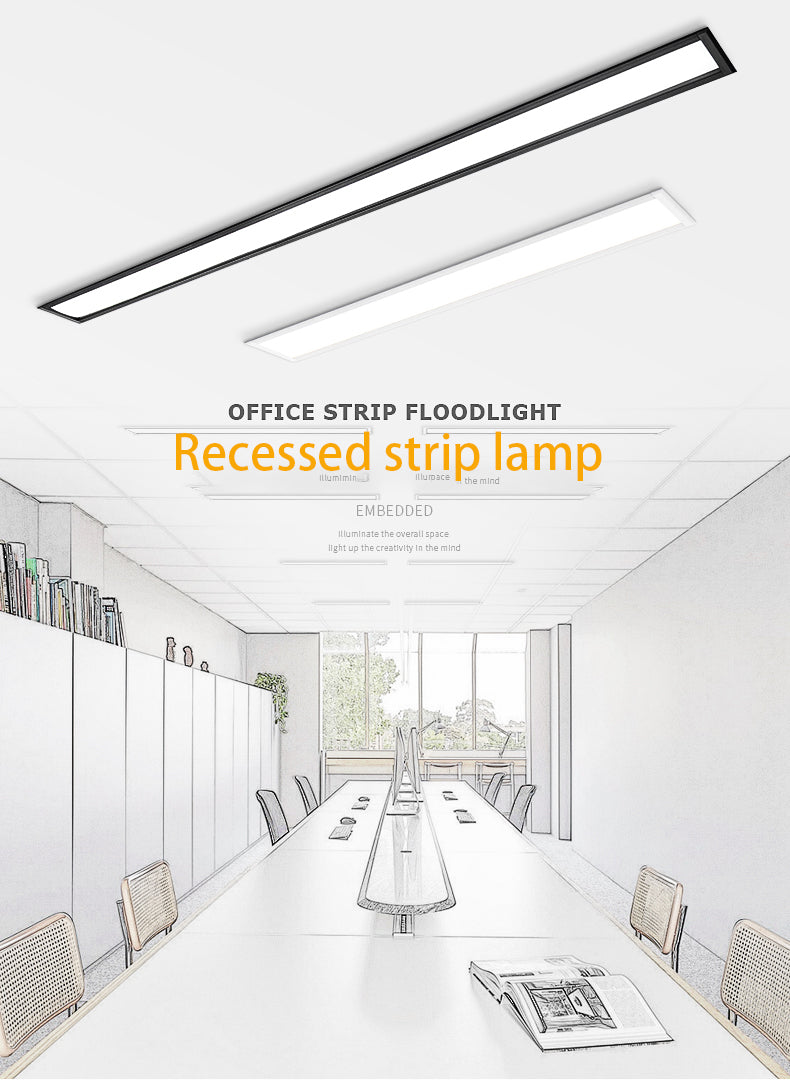 Saiyo LED Strip Light Aluminum Ceiling Profile Spot Downlight Linear Lamp AC85~265V Long Recessed Panel light