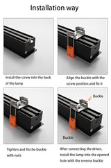 Saiyo LED Strip Light Aluminum Ceiling Profile Spot Downlight Linear Lamp AC85~265V Long Recessed Panel light