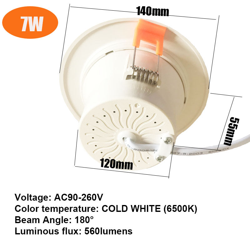 Radar Motion Sensor LED Downlight 5W 7W Recessed Ceiling Lamp 110V/220V Led Bulb for living room hotel Indoor Spotlight