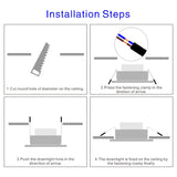 Led Downlight 3W 5W 7W 9W 12W 15W 220V 6pcs/lot Recessed Ceiling Light 3/4/5 inch Round Led Panel Down Light Spotlight Lighting