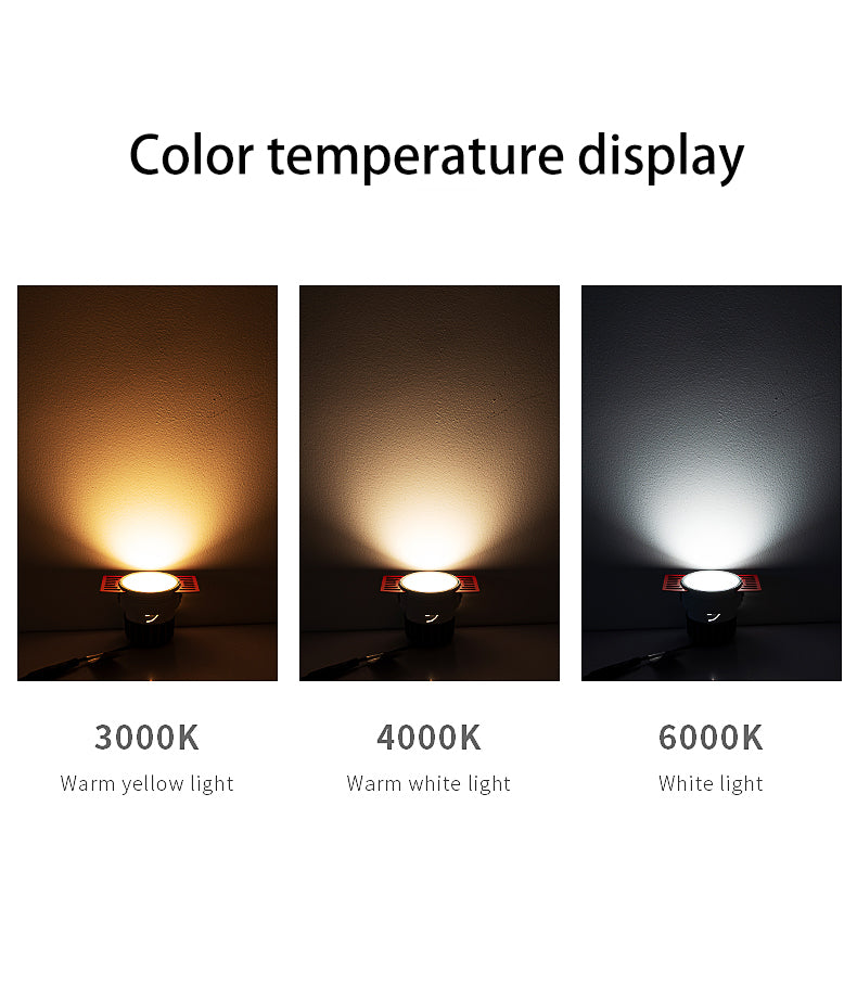 Saiyo LED Borderless Downlight 8W Spot Light Cut Hole 75mm Embedded Anti-glare Trimless Aluminum Recessed Lamp 85-265V For Home