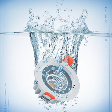 IP65 Waterproof Led Downlight 220V 110V Ceiling Lamp 12W Recessed Down light Round Led Panel Light 15W Spotlight Indoor Lights