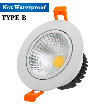 IP65 Waterproof Led Downlight 220V 110V Ceiling Lamp 12W Recessed Down light Round Led Panel Light 15W Spotlight Indoor Lights