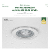 IP65 Waterproof Led Downlight 220V 110V Ceiling Lamp 12W Recessed Down light Round Led Panel Light 15W Spotlight Indoor Lights